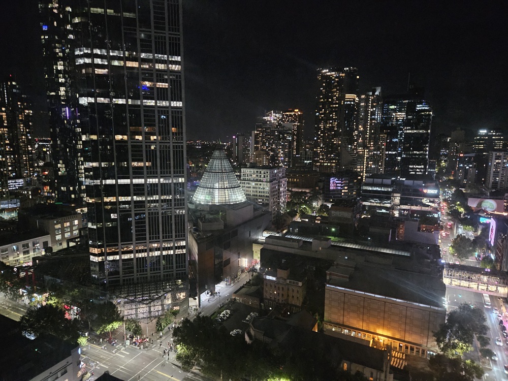 Voco Melbourne Central Review City Night Views from Room